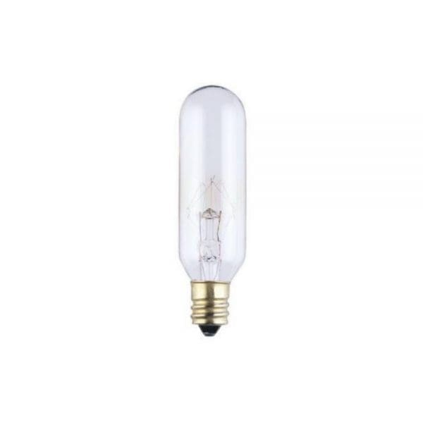 Tubular Light Bulb, Candelabra Base, Clear, 100 Lumens, 15-Watts